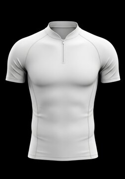 White Compression Shirt Mockup for Athletic Apparel Design.