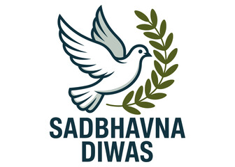 Naklejka premium Sadbhavana Diwas Peace and Unity Vector Illustration