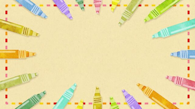 Colored Marker Radial Frame - loop