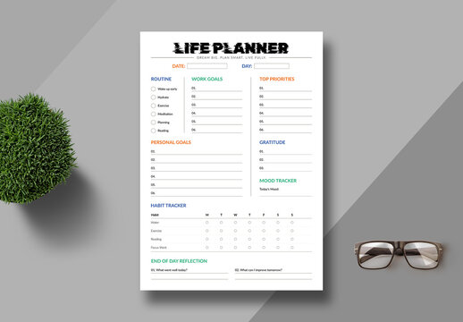 Planner Template Layout
