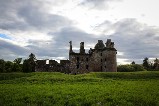 Caerlaverock Castle general view, England