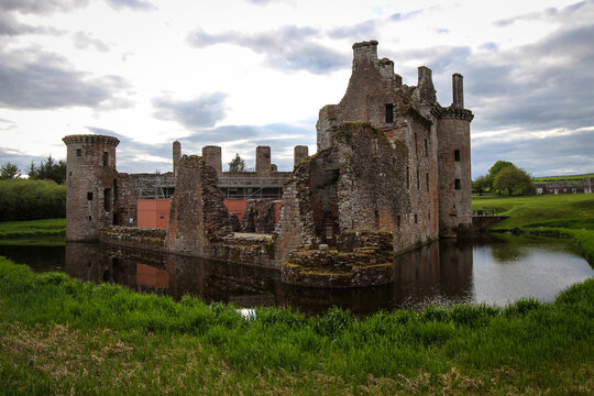 Caerlaverock Castle general view, England