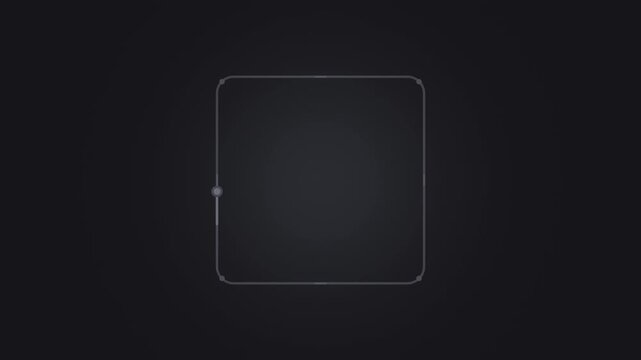 Black box breathing square guide with moving light, mindfulness seamless loop background