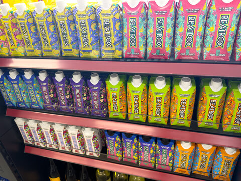 BeatBox Party Punch Drinks On Store Shelf
