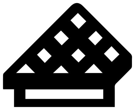 Solid black filled icon of sand control screen minim with indicator interface resource graphic pointer element symbol design shape mark with form