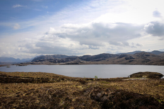 Scenic North Highland view, Wester Ross, Scotland