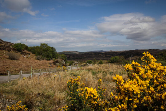 Scenic North Highland view, Wester Ross, Scotland