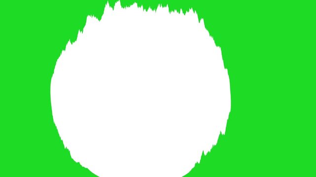 Artistic black ink bleed animation with expanding watercolor splash over green and white background, elegant fluid transition, alpha matte overlay, seamless professional 4K footage