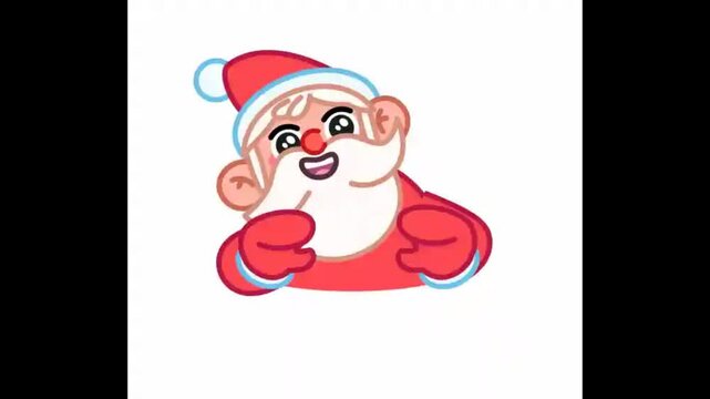 Happy Christmas Character with Transparent Background