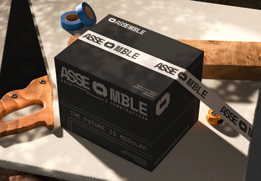 Shipping Box Mockup