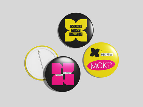 Pin Button Mockup