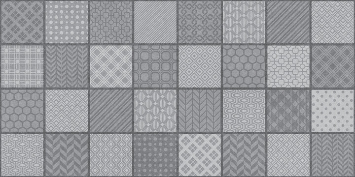 black and white seamless pattern Moroccan tiles decor background wallpaper