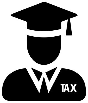 Student loan forgiveness concept with graduate icon with depicts simple black icon graduate wearing cap scholarship university education learning
