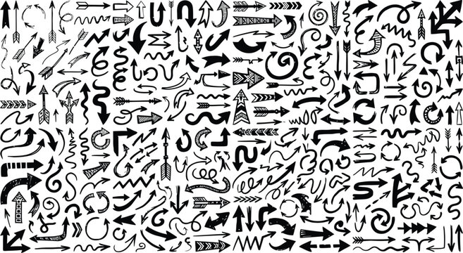 hand drawn doodle icon collection mega set vector illustration for creative abstract pattern design
