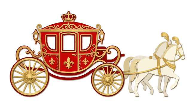 Vintage Royal Horse Carriage.
