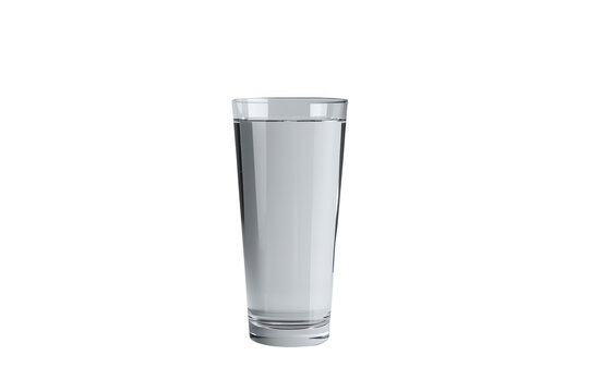 Glass of clear drinking water, quenching thirst, staying hydrated, refreshing healthy lifestyle on transparent background