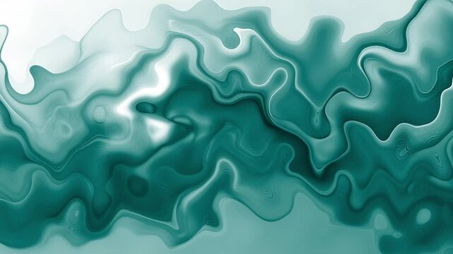 Fluid color wave abstract background animation, Smooth soft liquid wave background