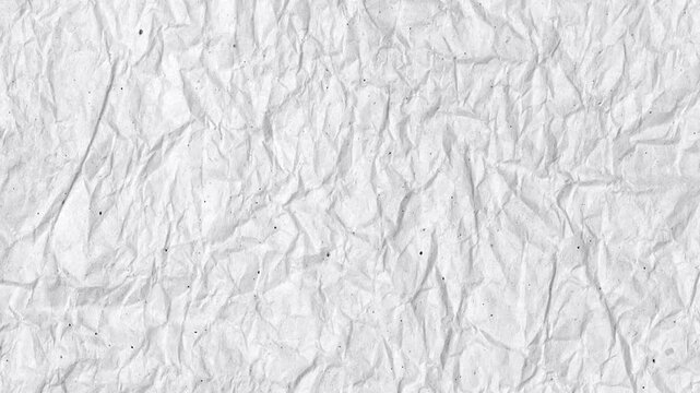 crumpled paper background, crinkled white Paper texture stop motion, crumpled paper texture,White crumpled paper stop motion background texture. Seamless looping in 4k