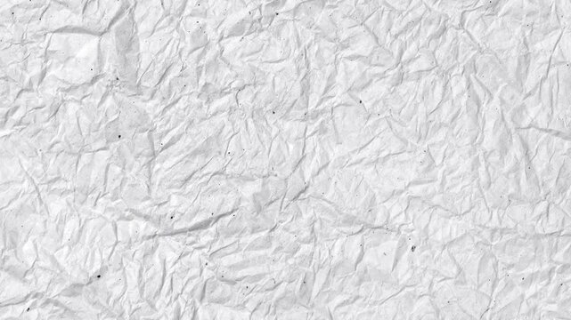 crumpled paper background, crinkled white Paper texture stop motion, crumpled paper texture,White crumpled paper stop motion background texture. Seamless looping in 4k