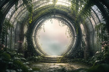 Fototapeta premium Enchanted Garden Archway with Lush Vines