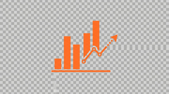 Analytics Graph Icon PNG Business Data Chart Element
