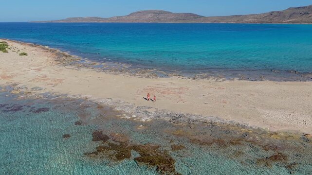 Simos Beach in Elafonisos is a hidden gem featuring soft sand and turquoise waters. Relax under the sun, explore the scenic coastline, and enjoy the tranquil beauty of nature.
