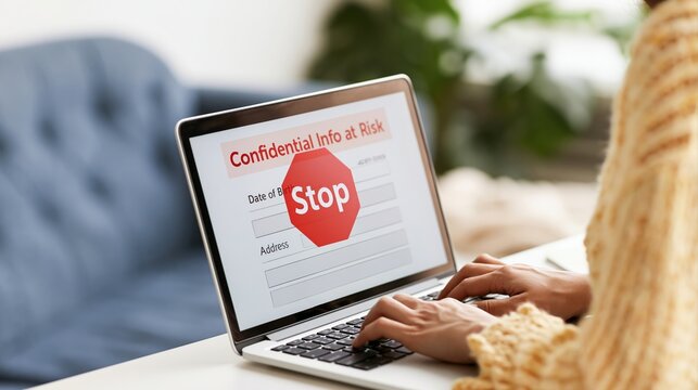 Warning about data security and privacy risks