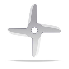 Blender blade propeller vector isolated illustration © FARBAI