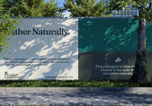 Hoarding Banner Mockup