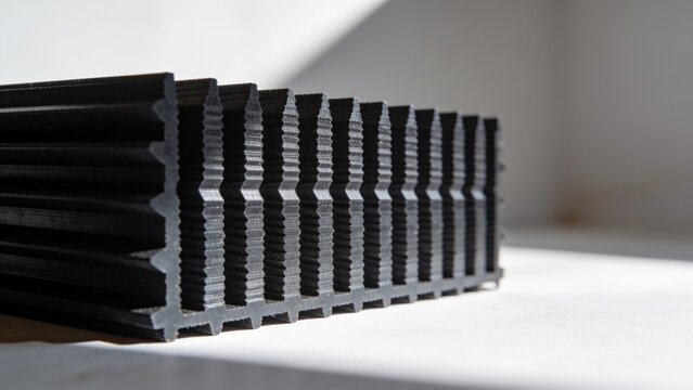 Industrial dehumidifier rotor element, wave-patterned macro airflow matrix