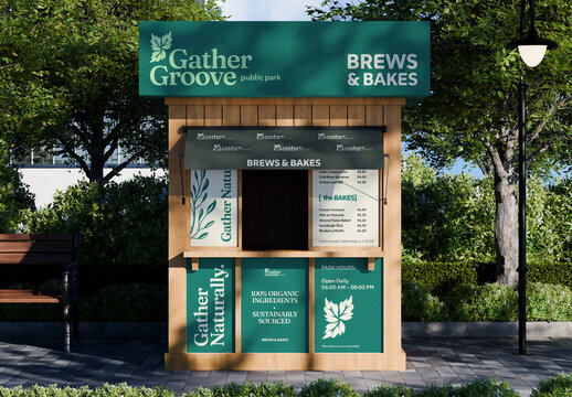 Kiosk Storefront Mockup