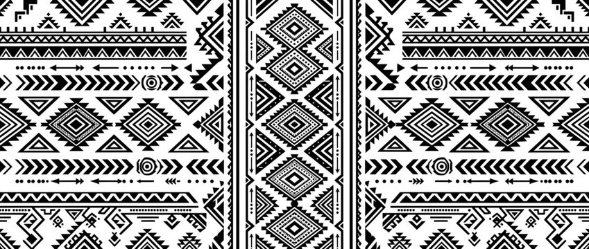 Abstract Geometric Tribal Pattern Background