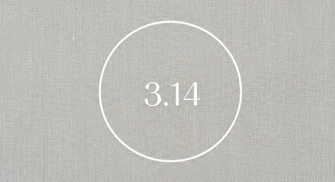 Pi Day Mathematics Symbol Design.