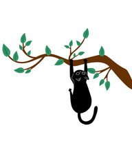 Cat on the tree