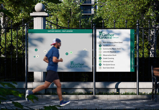 Park Navigation Board Mockup