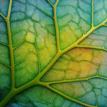 Detailed macro photography of plant leafs internal structure shot raw