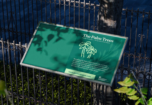 Outdoor Lectern Mockup