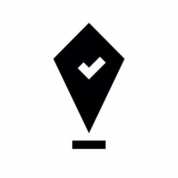 Checkpoint animation icon for social media, presentations, videos, websites. Alpha Channel