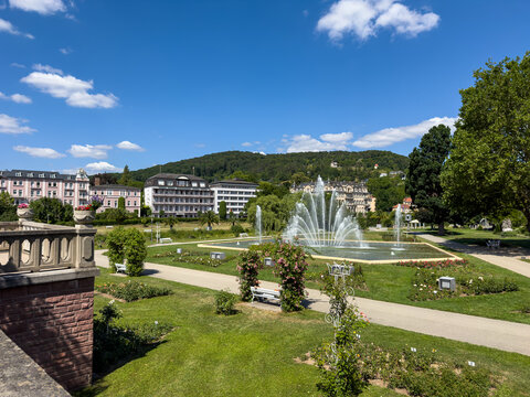 Spa Gardens of Bad Kissingen, Lower Franconia, Bavaria, Germany	
