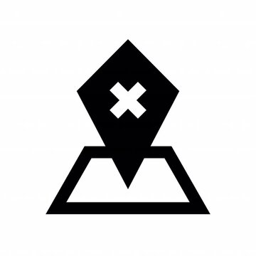 End Point animation icon for social media, presentations, videos, websites. Alpha Channel