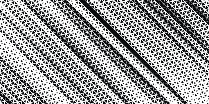 Black and White Geometric Triangle Pattern Background with Diagonal Grid Texture