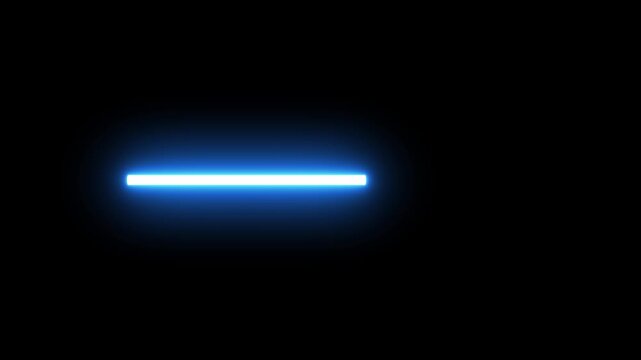 Neon horizontal bar icon on transparent background. progress indicator, loading element, and equalizer motion graphic