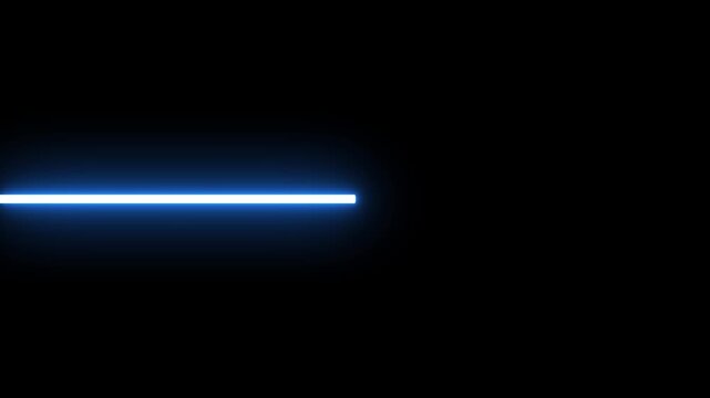 Neon horizontal bar icon on transparent background. progress indicator, loading element, and equalizer motion graphic