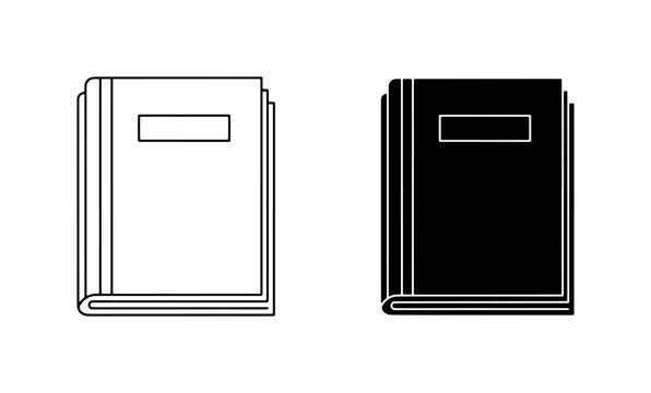 Book Icons, Open Book Vector Graphics, Library Symbol, Reading Illustration, Education Concept