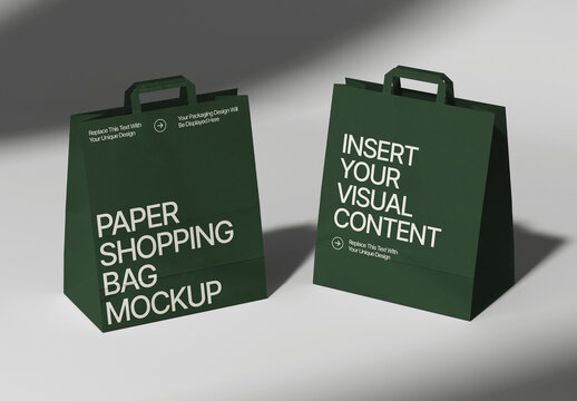 Paper Shopping Bag Mockup