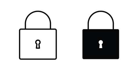 Lock icon flat pictograms pack © hiru