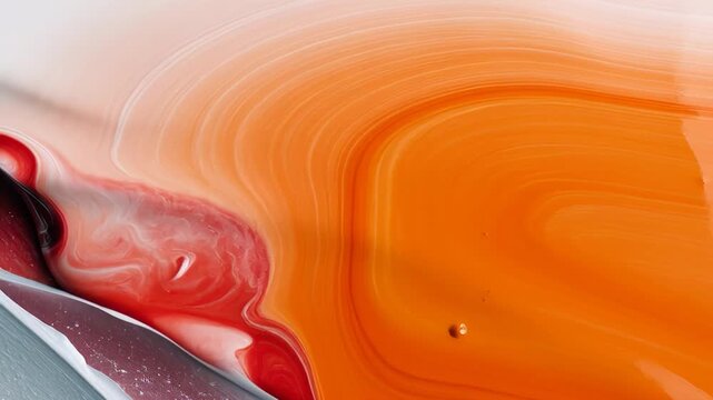 Vibrant brush strokes: colorful abstract oil paint swirls creating dynamic patterns