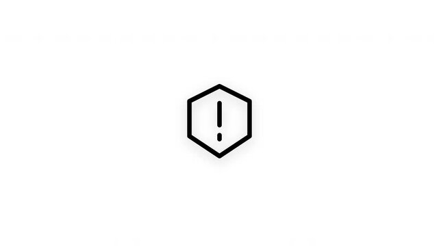 Premium priority line icon animation with smooth reveal and seamless loop. Ideal for task management, planning, decision making, and business productivity.