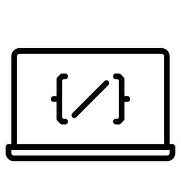 program education icon line logo . 