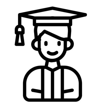online learning education icon line logo . 
